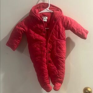 Pink Quilted Kids One Piece